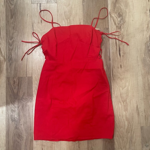 Zara | Dresses | Zara Red Mini Dress | Poshmark